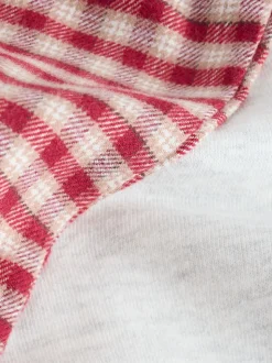 Rouge motif camion - Sweat-shirt de Noël et pyjamas en flanelle assortis (1.5-16ans)