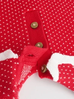 Rouge père Noël - Ensemble pull et legging bébé Noël (0mois-2ans)