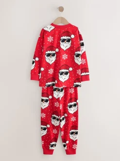 Rouge père Noël - Pyjama de Noël à jogging simple (3-16ans)