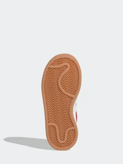 Rouge vif - Baskets Adidas Original Campus 00s à lacets élastiques pour enfant