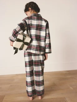 Rouge/Blanc À carreaux - Pyjama boutonné de Noël assorti pour la famille (9mois à16ans)