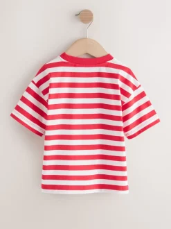 Rouge/Blanc - T-shirt Rayure Manches courtes (3mois-7ans) (3mois-7ans)