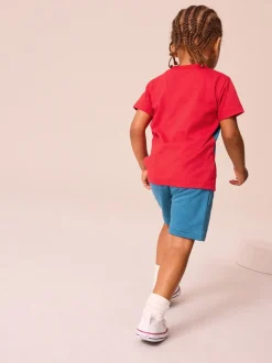 Rouge/Bleu - Ensemble t-shirt et short Spider-Man (3mois-8ans)