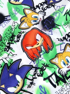 Rouge/bleu imprimé sur l’ensemble - T-shirt Sonic (3-16ans)