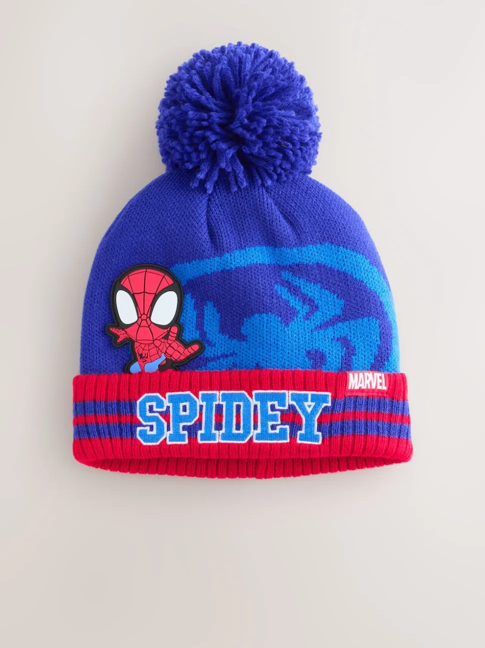 Rouge/bleu marine - Bonnet Spidey Pom (3-10ans)