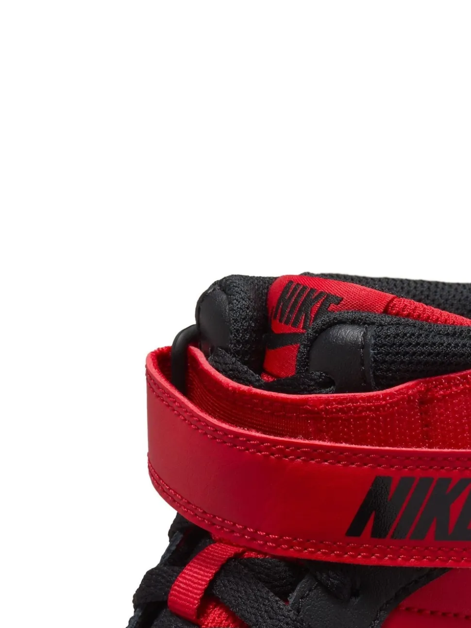 Rouge/Noir - Baskets mi-Baskets du tribunal de Nike pour adolescents
