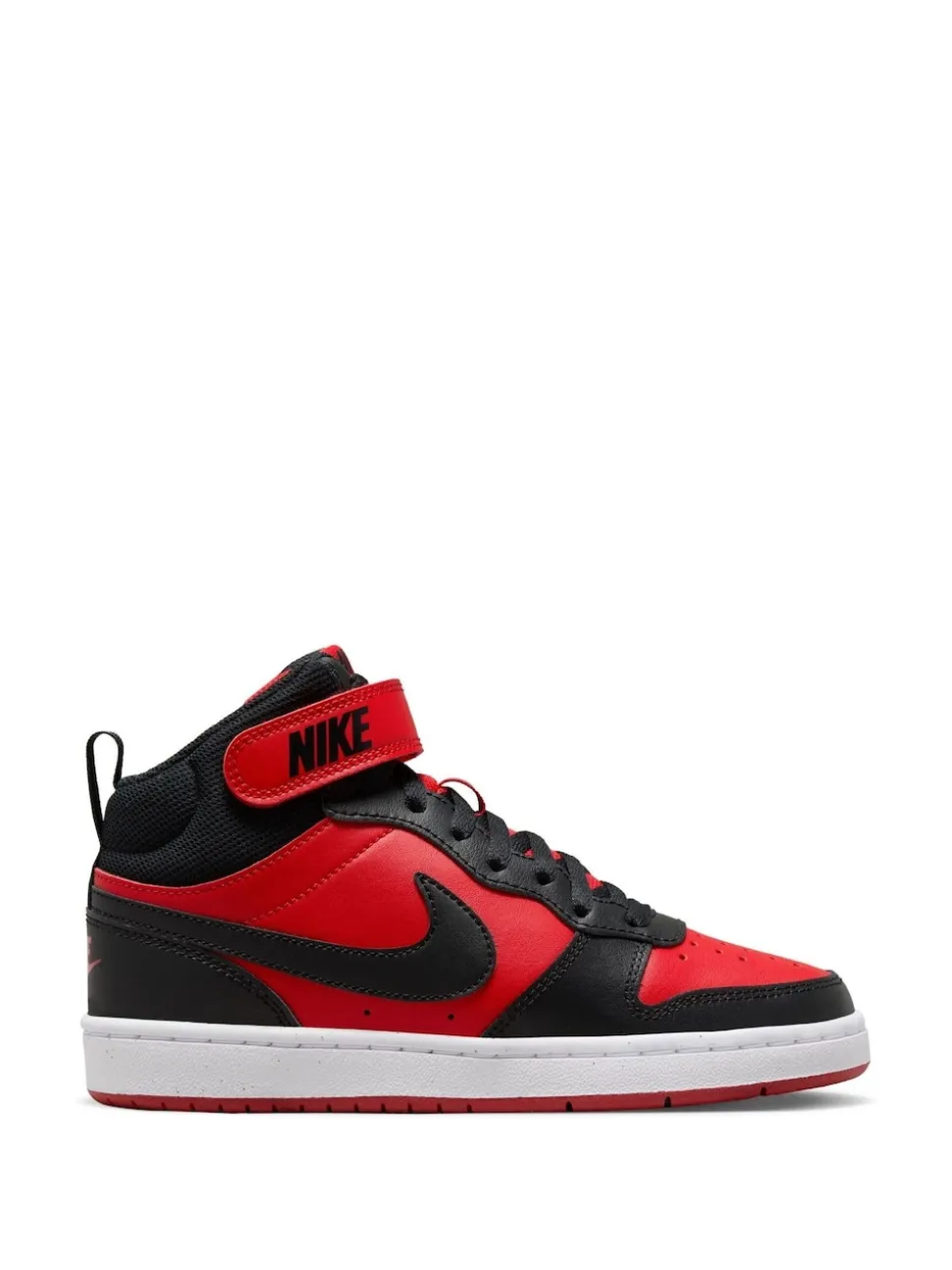 Rouge/Noir - Baskets mi-Baskets du tribunal de Nike pour adolescents