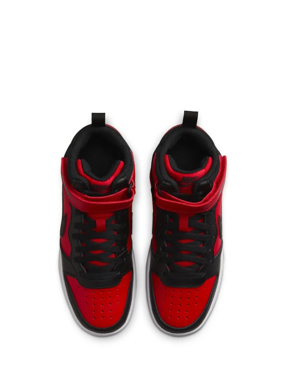 Rouge/Noir - Baskets mi-Baskets du tribunal de Nike pour adolescents