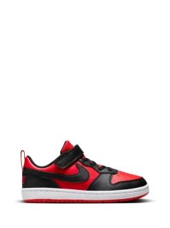 Rouge/Noir - Nike Baskets Junior Court Borough Low Recraft