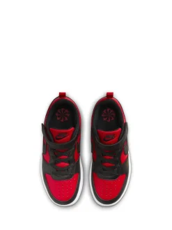 Rouge/Noir - Nike Baskets Junior Court Borough Low Recraft