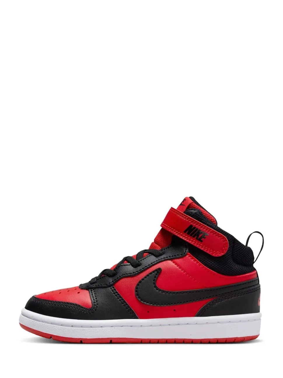 Rouge/Noir - Nike Junior Court Borough Mid Trainers