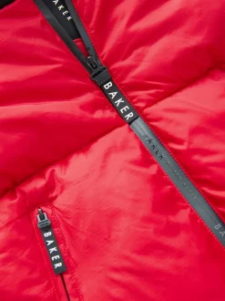 Rouge/Noir - Vestes matelassées Baker By Ted Baker imperméables color-block