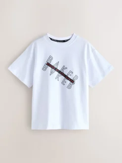 Rouge/noir/blanc - Lot de t-shirts Baker by Ted Baker Graphic Imprimé 3 Lot