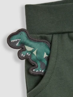 Rugissement vert kaki - JoJo Maman Bébé Safari Friends Appliqué Jogging