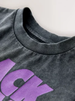 Sabbath lavé noir - T-shirt pour groupe (3-16ans)