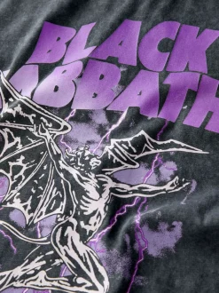 Sabbath lavé noir - T-shirt pour groupe (3-16ans)