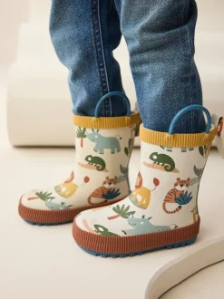 Safari neutre - Bottes de pluie à poignée