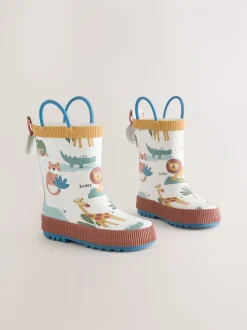 Safari neutre - Bottes de pluie à poignée