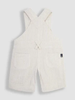 Salopette JoJo Maman Bébé à rayures en seersucker