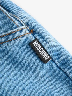 Salopette Moschino bébé en jean avec logo