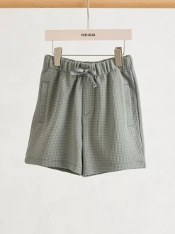 sauge - Short gaufré Reiss Tavola à cordon de serrage