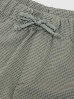 sauge - Short gaufré Reiss Tavola à cordon de serrage