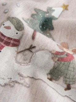 Scène neutre - Chemise imprimée Noël grand-père à manches longues (3mois-10ans)