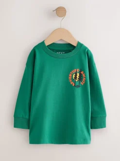 Scène verte - T-shirt imprimé dos à manches longues (3mois-8ans)