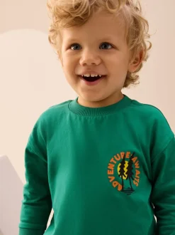 Scène verte - T-shirt imprimé dos à manches longues (3mois-8ans)