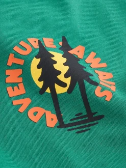 Scène verte - T-shirt imprimé dos à manches longues (3mois-8ans)