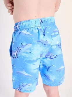 Short de plage Soliswim bleu