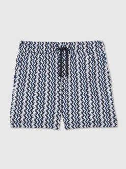 Short Reiss Teti à cordon de serrage en maille zigzag