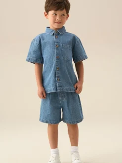 Shorts Angel & Rocket Max Denim Jacquard