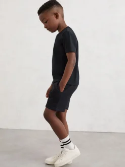 Shorts nervurés en interlock avec cordon de serrage Reiss Peter Premium