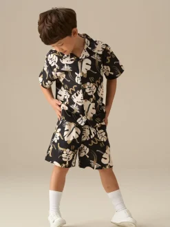 Shorts texturés Angel & Rocket Finn imprimé feuille