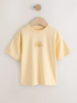 Slogan blanc/bleu/rouge/jaune - Lot de 4 t-shirts graphiques à manches courtes (3mois7ans)