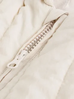 Slogan écru Little One Back - Combinaison de bébé matelassée en nylon