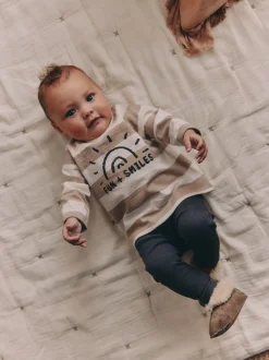 Slogan noir et blanc - Ensemble haut et legging bébé 2 pièces (0mois-3ans)