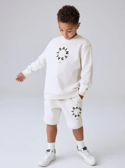 smALLSAINTS Ensemble sweat-shirt et short oversize Tierra