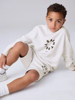 smALLSAINTS Ensemble sweat-shirt et short oversize Tierra