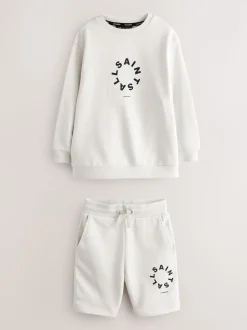 smALLSAINTS Ensemble sweat-shirt et short oversize Tierra