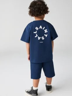 smALLSAINTS Ensemble t-shirt et short en molleton Tierra 100% coton pour jeune garçon