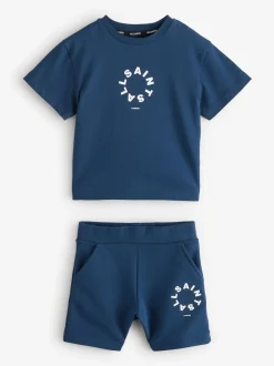 smALLSAINTS Ensemble t-shirt et short en molleton Tierra 100% coton pour jeune garçon