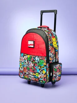 Smiggle sac à dos Marvel Trolley avec roues légères