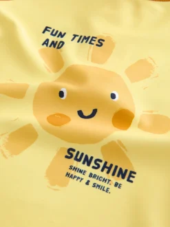 Soleil jaune - Ensemble gilet anti-éclaboussures et short (3mths-7yrs)