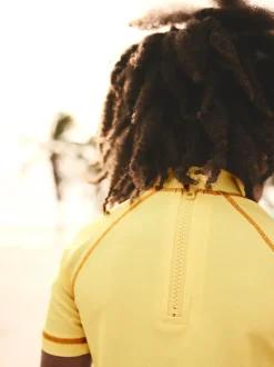 Soleil jaune - Ensemble gilet anti-éclaboussures et short (3mths-7yrs)