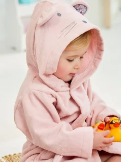 Souris rose pâle - Jojo Maman Bébé Peignoirs en coton éponge