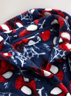 Spiderman bleu marine - Robe sous licence en polaire (12mois-10ans)