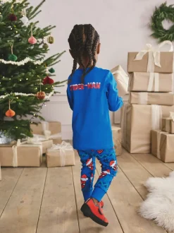 Spiderman bleu/rouge - Pyjama à permis unique (12 mois à 10 ans)