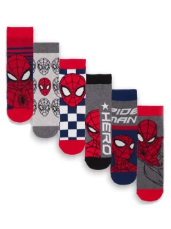 Spider-Man™ rouge - Lot de 6 paires de chaussettes Vanilla Underground garçon Character